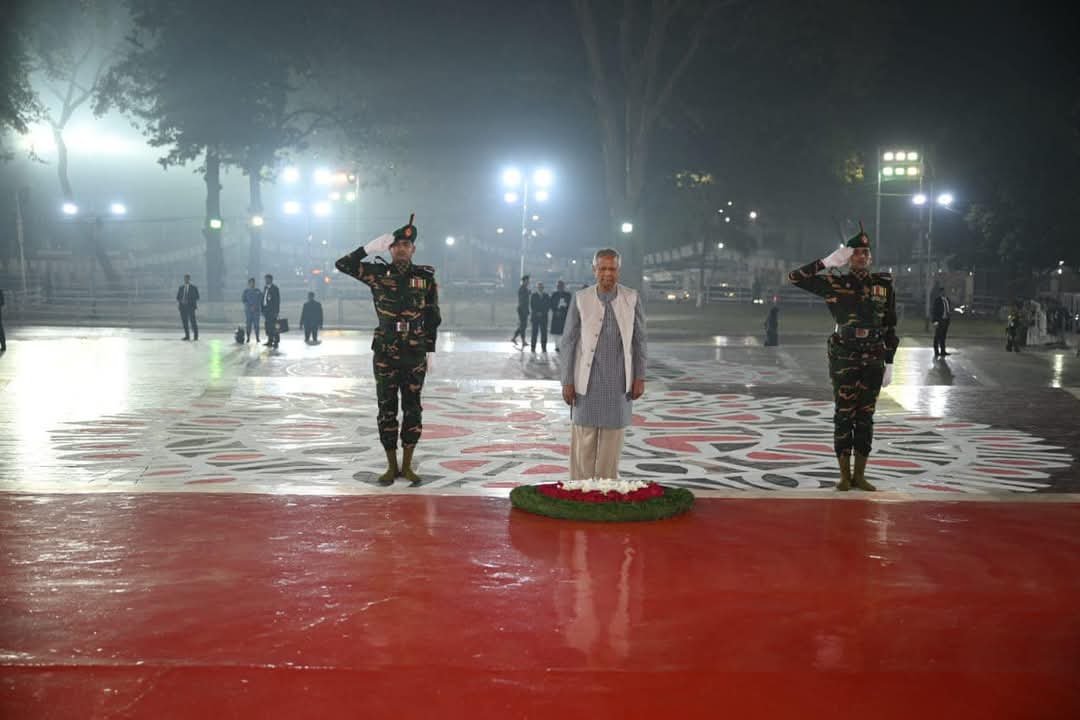 একুশের প্রথম প্রহরে ভাষা শহীদদের প্রতি শ্রদ্ধা নিবেদন প্রধান…