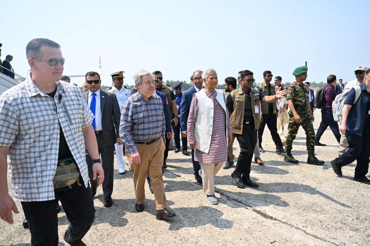 প্রধান উপদেষ্টা ও জাতিসংঘ মহাসচিব কক্সবাজারে রোহিঙ্গা শরণার্থী শিবির…