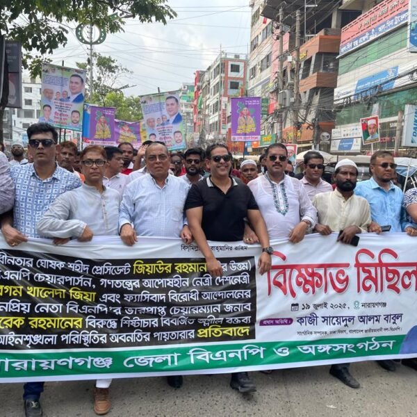 নারায়ণগঞ্জে কাজী ছাইয়েদুল আলম বাবুল এর নেতৃত্বে আইনশৃঙ্খলার অবনতির…