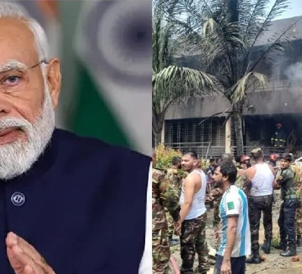 ঢাকায় বিমান দুর্ঘটনায় প্রাণহানিতে শোক প্রকাশ করলেন ভারতের প্রধানমন্ত্রী…