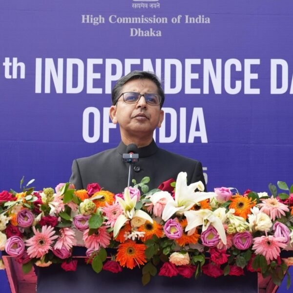 ঢাকায় ভারতীয় হাইকমিশনে ভারতের ৭৯তম স্বাধীনতা দিবস উদযাপন