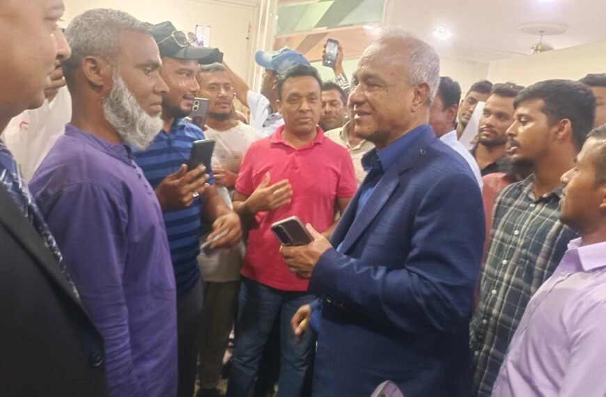 স্বরাষ্ট্র উপদেষ্টার কাতারের দোহাস্থ বাংলাদেশ…