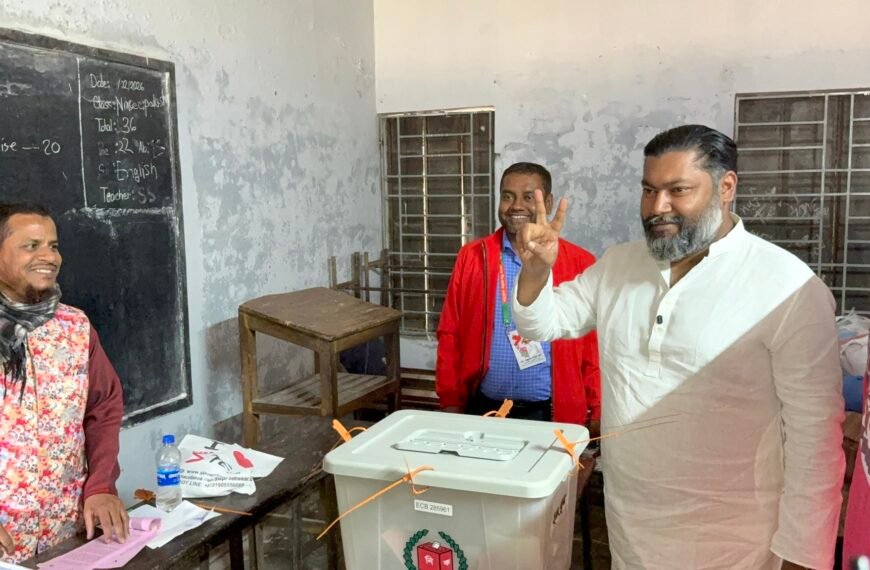 নিজ কেন্দ্রে ভোট দিলেন গাজীপুর-২&hellip;