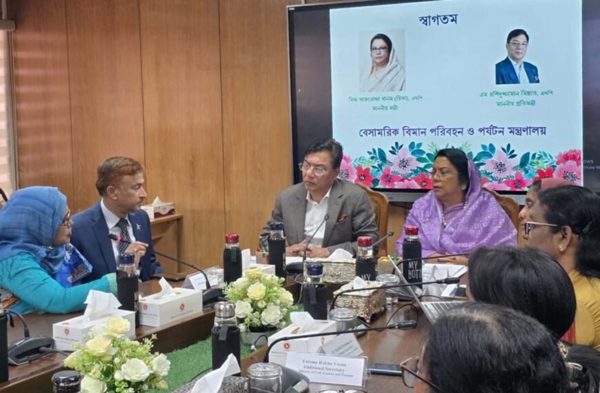 দায়িত্ব গ্রহণ করলেন নতুন বিমান মন্ত্রী ও…