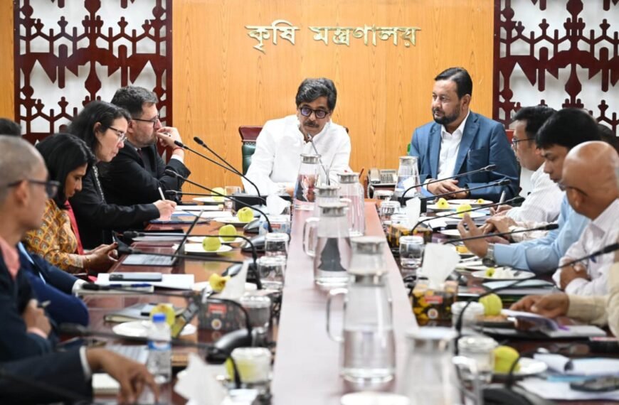 কৃষি মন্ত্রীর সাথে বিশ্বব্যাংকের প্রতিনিধিদলের…