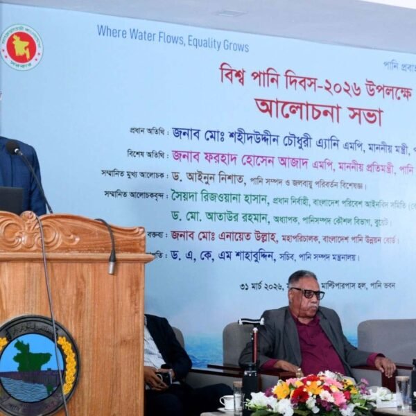 টেকসই পানি ব্যবস্থাপনায় সঠিক পদক্ষেপ নিতে হবে: পানিসম্পদ মন্ত্রী