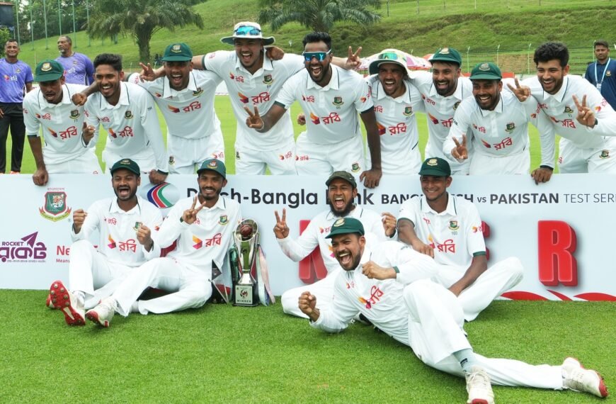পাকিস্তানকে হারিয়ে টেস্ট সিরিজ জিতল&hellip;