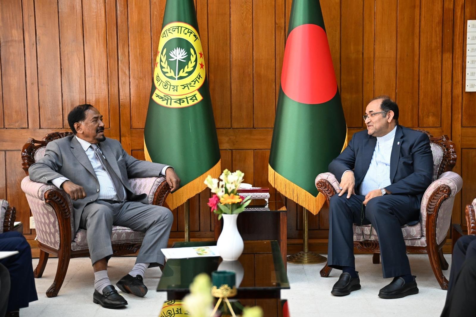 স্পীকারের সাথে সৌজন‌্য সাক্ষাৎ করলেন ইরানের রাষ্ট্রদূত