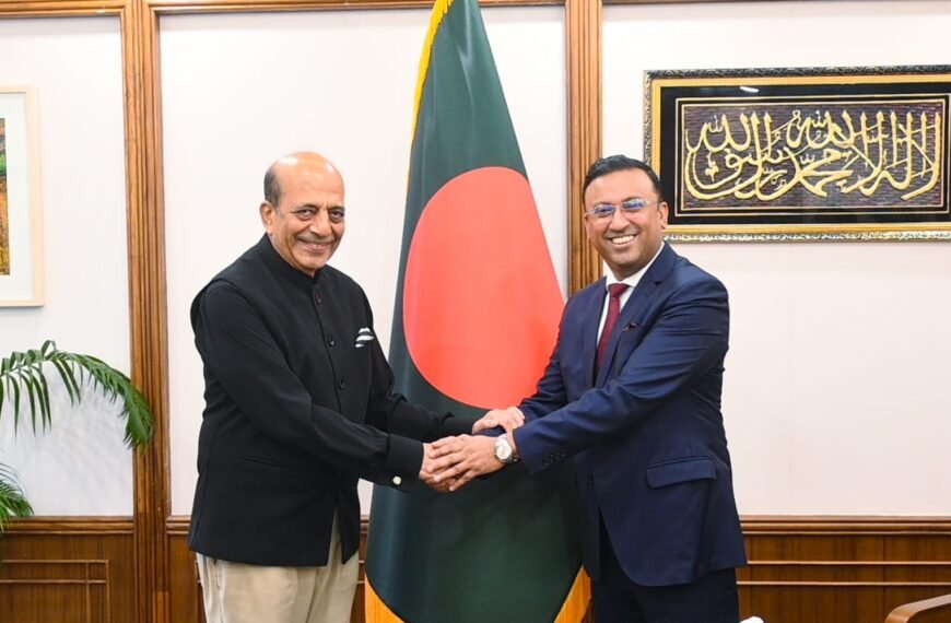 প্রধানমন্ত্রীর পররাষ্ট্রবিষয়ক উপদেষ্টার সঙ্গে সৌজন্য…